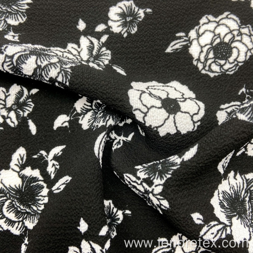 Polyester Spandex Woven Bubble Chiffon Crepe Printed Fabric